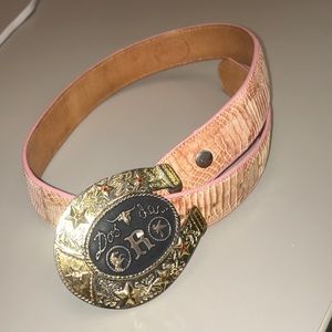 Dos Doe Oro Alligator  Belt